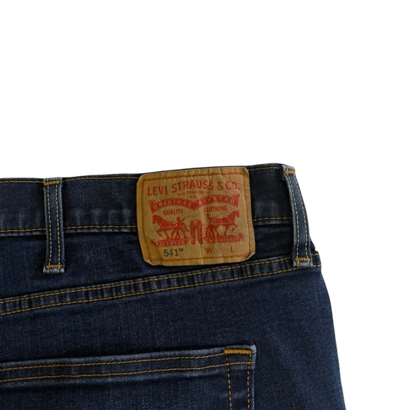 LEVIS 541 Athletic Taper Stretch Big & Tall 88% Cotton Dark Jeans 52x29 #564‎ - Picture 10 of 11